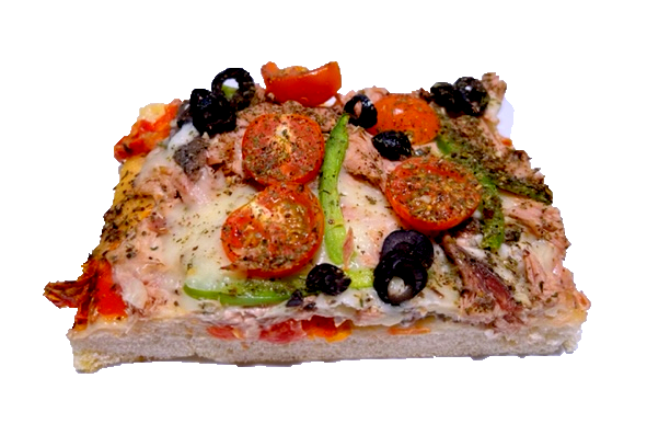 Plaat-pizza Tonijn